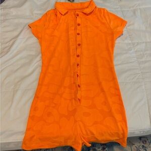 Orange body suit! size xs/s